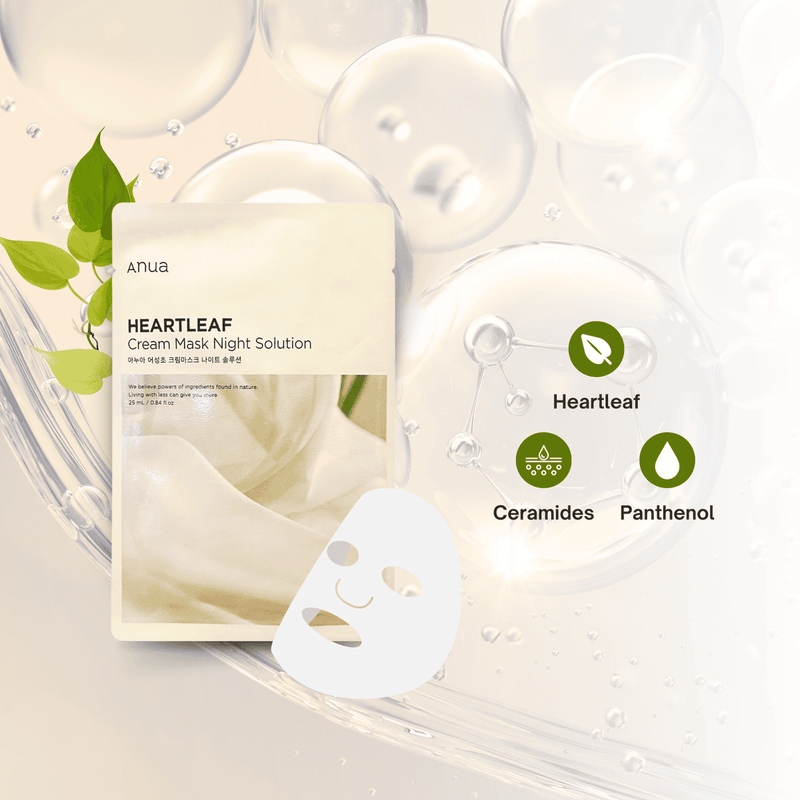 Anua Face Mask Heartleaf Cream Night Solution 25ml