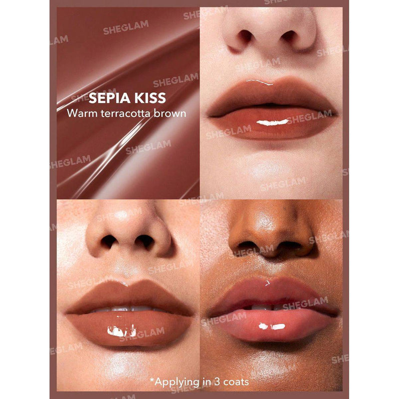 Sheglam Pout Perfect Shine Lip Plumper Sepia Kiss 2g