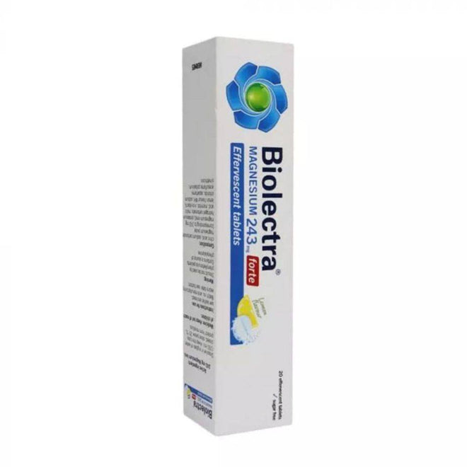 Biolectra Magnesium 243mg Forte 20 Effervescent Tablets