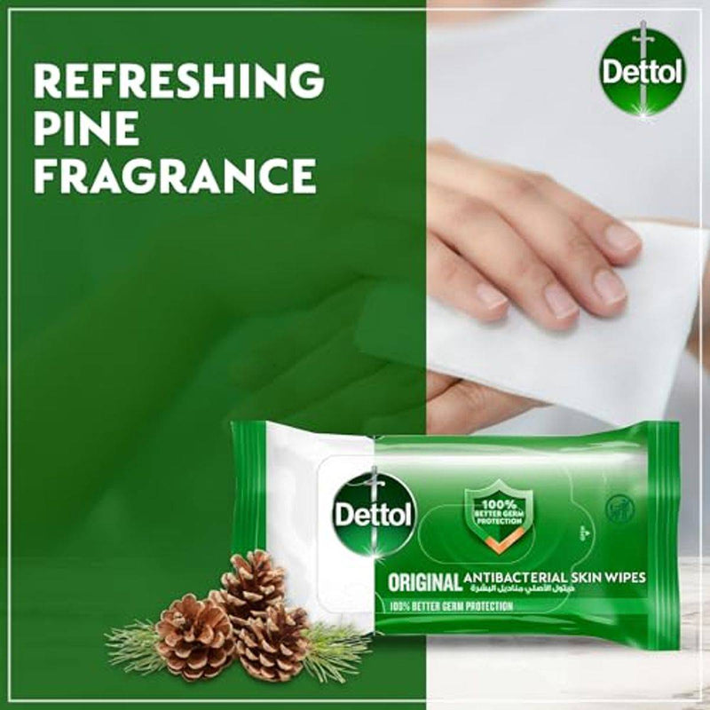 Dettol Antibacterial Skin Wipes Original 20 Sheets