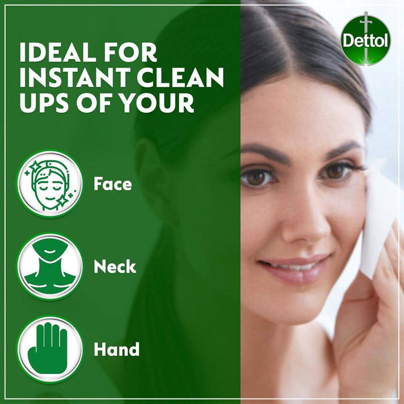 Dettol Antibacterial Skin Wipes Skincare 10 Sheets