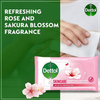 Dettol Antibacterial Skin Wipes Skincare 10 Sheets