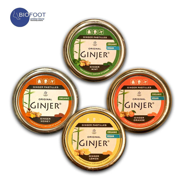 Ginjer Organic Ginger Pastilles Orange 40g