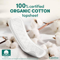 Carefree Organic Cotton Liners Long 24 Pieces