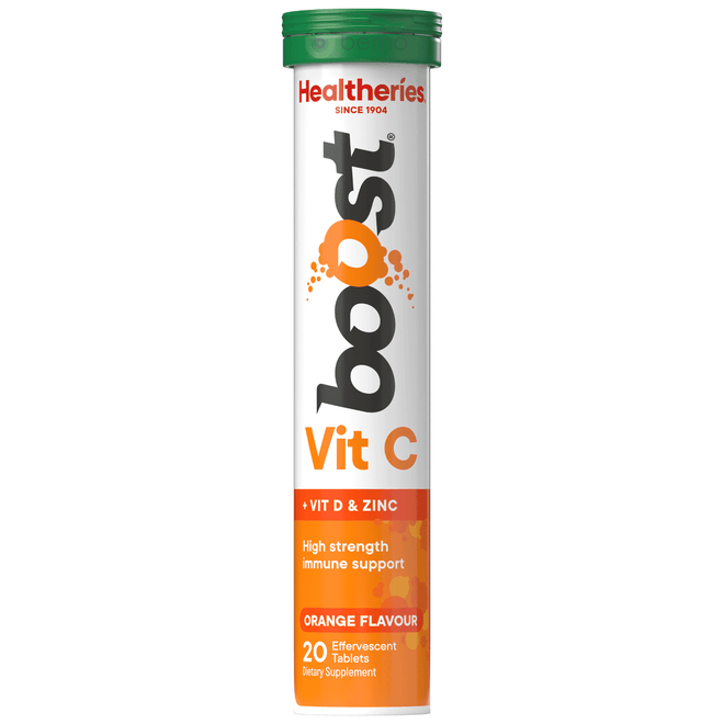 Healtheries Boost Vitamin C Orange 20 Effervescent Tablets