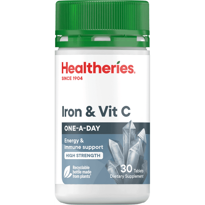 Healtheries Iron & Vit C 30 Tablets