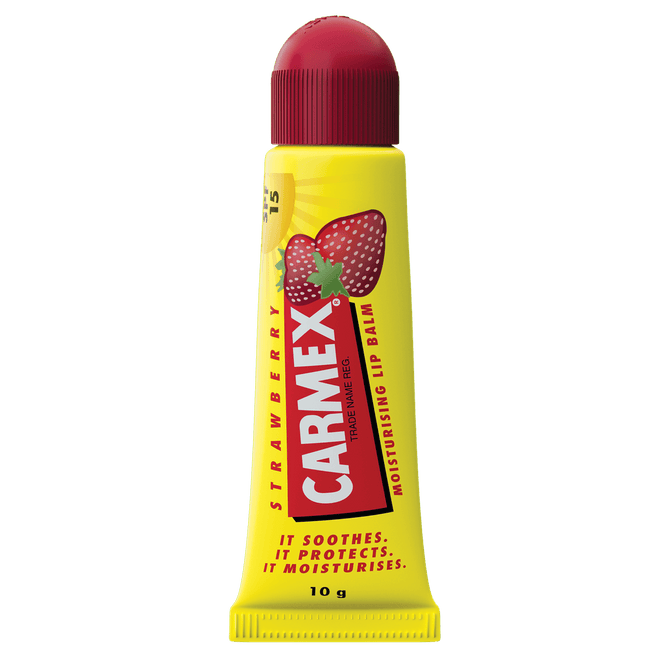 Carmex Lip Balm Tube Strawberry 10g