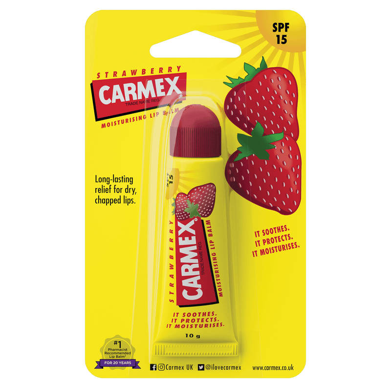 Carmex Lip Balm Tube Strawberry 10g