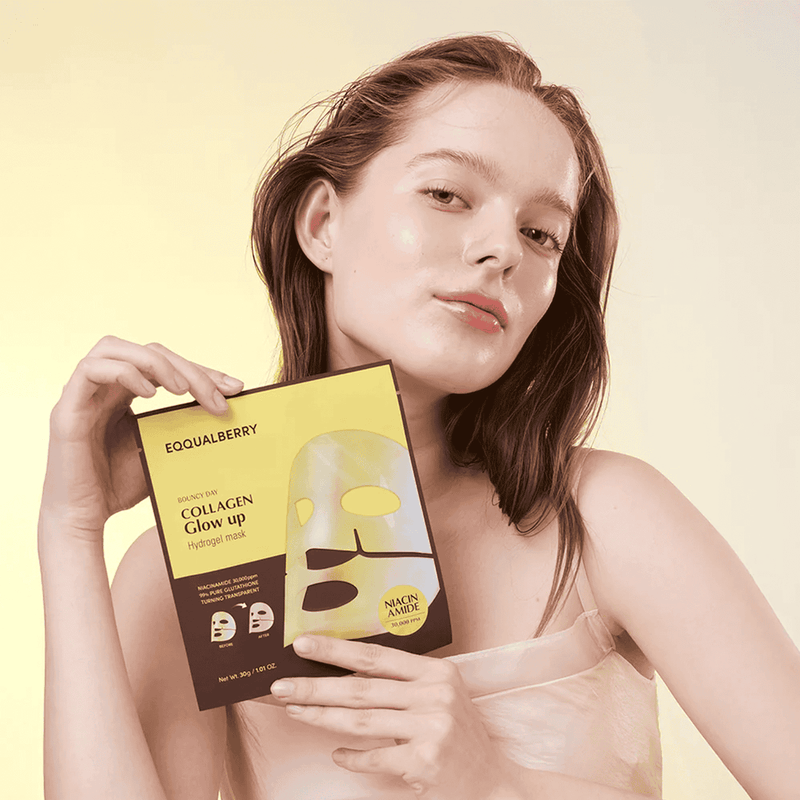 EQQUALBERRY Collagen Glow Up Hydrogel Mask 30g