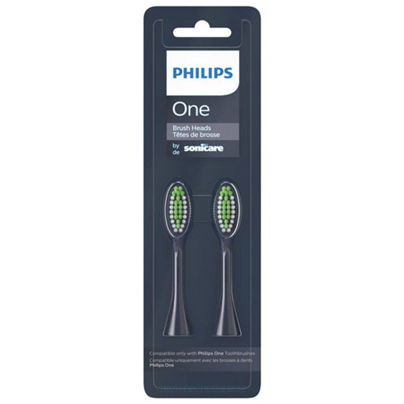 Philips Sonicare One Toothbrush Heads Midnight Blue BH1022/04 2 Pack