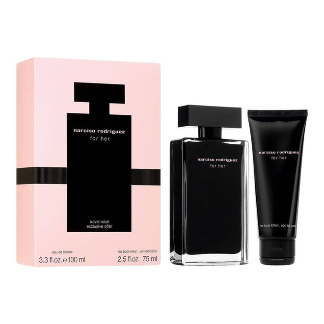 Narciso Rodriguez For Her (W) Set EDT 100ml + Her Body Lotion 75ml