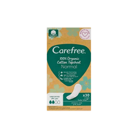 Carefree Organic Cotton Liners Normal 30 Pieces