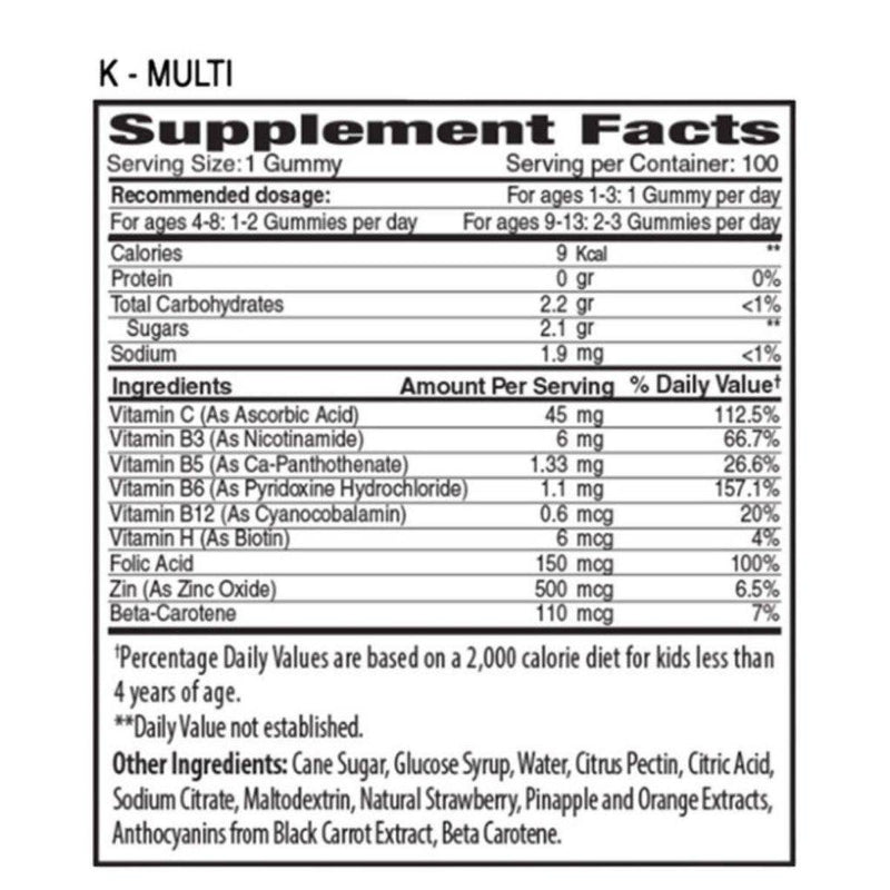 The Gummies Co Kids Multivitamin 100 Gummies