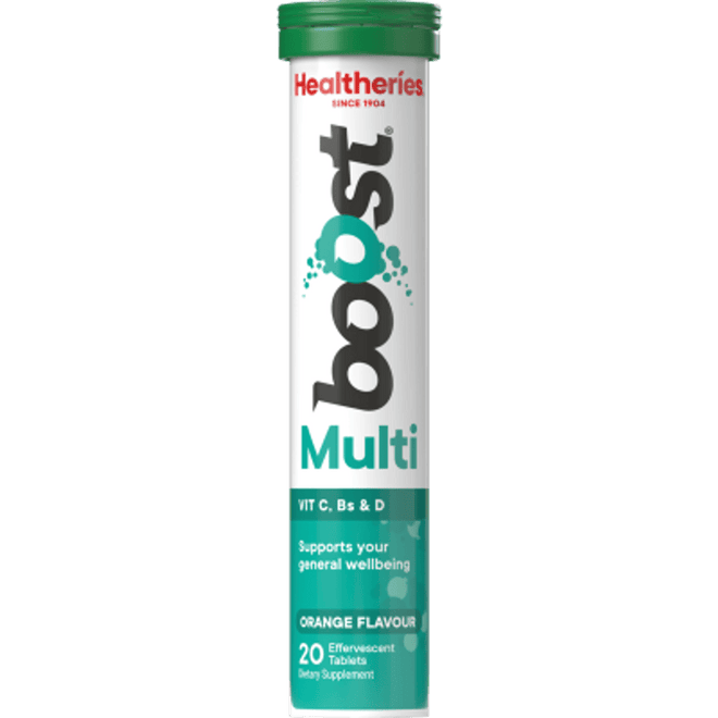 Healtheries Boost Multi Orange 20 Effervescent Tablets