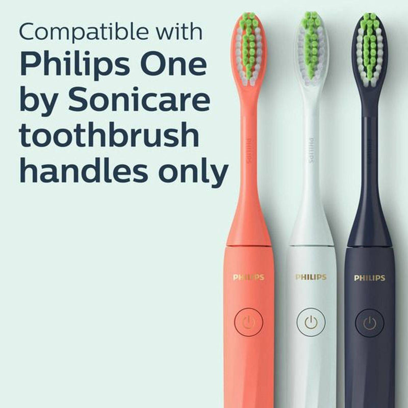 Philips Sonicare One Toothbrush Heads Mint Light Blue BH1022/03 2 Pack