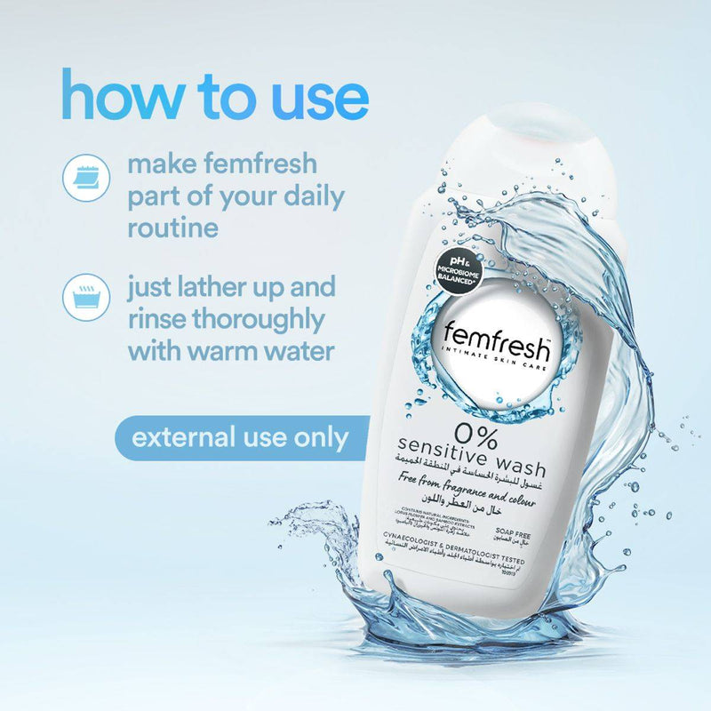 Femfresh Intimate Wash Sensitive 0% 250ml