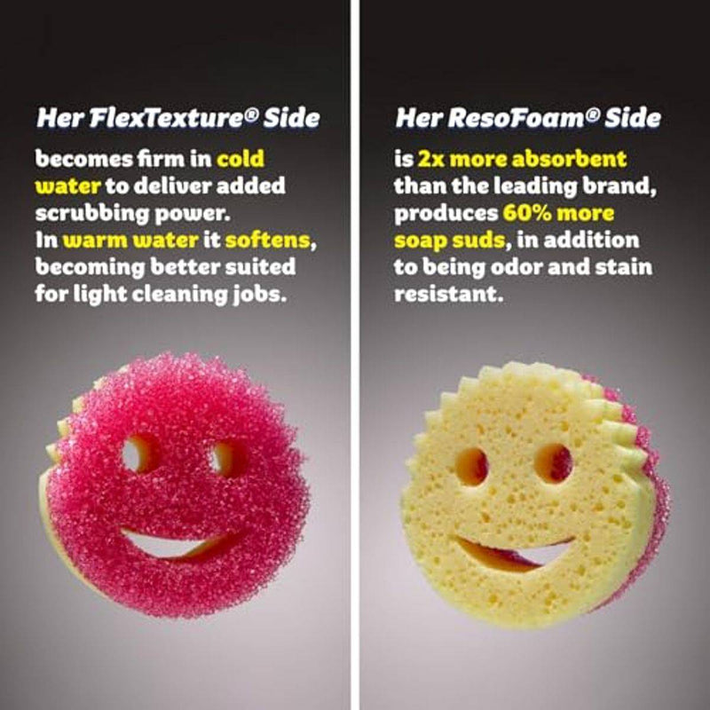 Scrub Daddy The Original Scrub Mommy Dual Sided Scrubber + Sponge 1 Pack