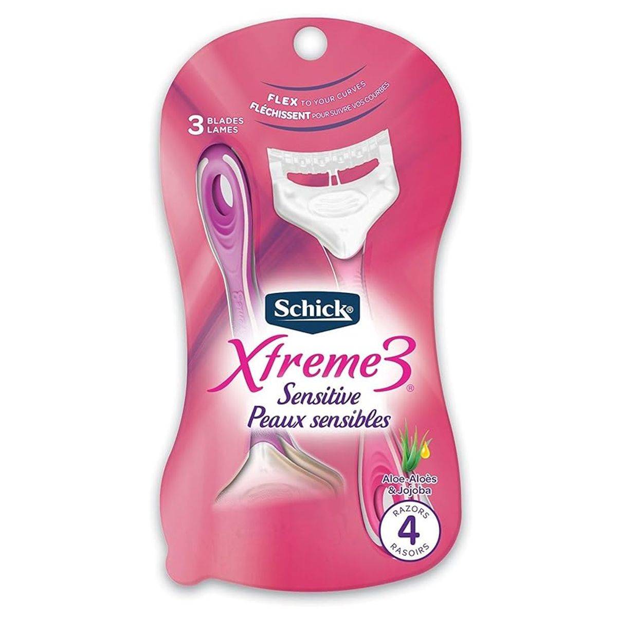 Schick Women Intuition Extreme 3 Sensitive Disposable Razor 3 + 1 Piec ...