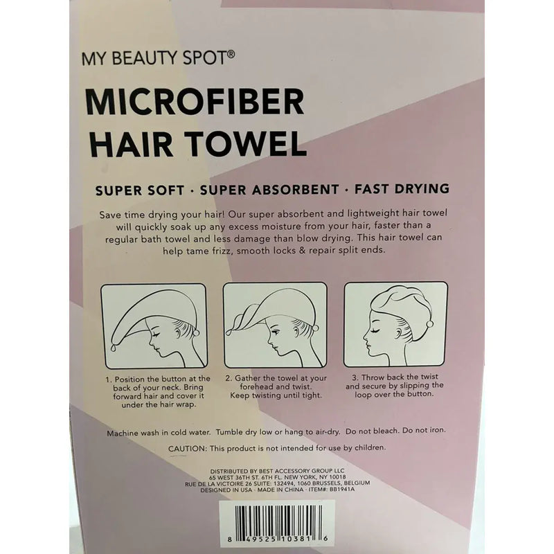 My Beauty Body Microfibre Hair Towel