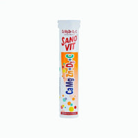 Sanovit Ca Mg Zn + D3 + C Lemon 20 Effervescent Tablets