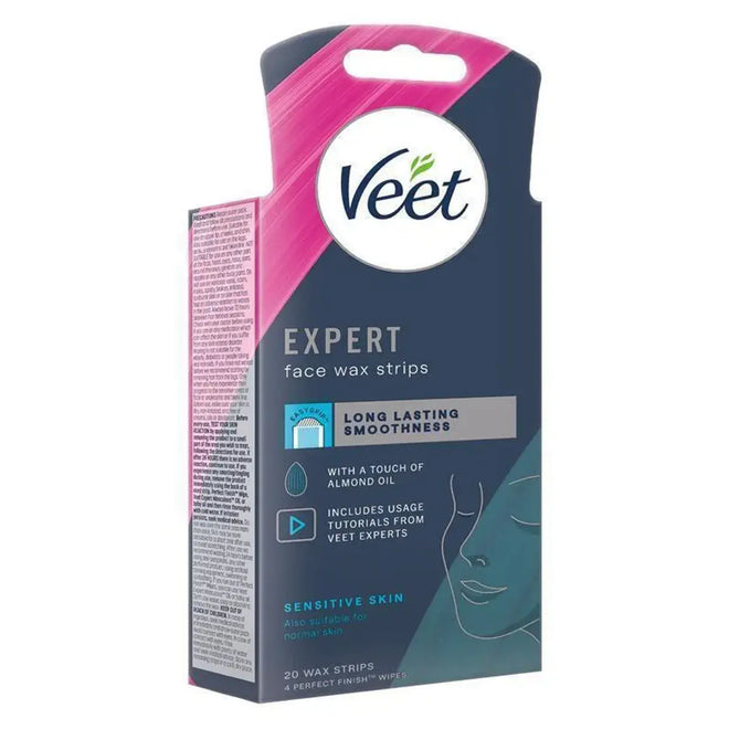 Veet Wax Strips Professional Face 20 Strips