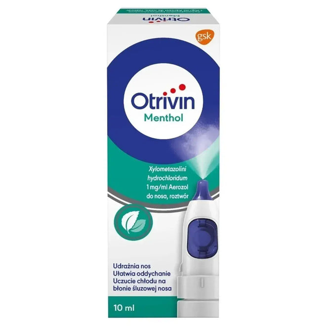 Otrivin 0.1% Nasal Spray Menthol 10ml