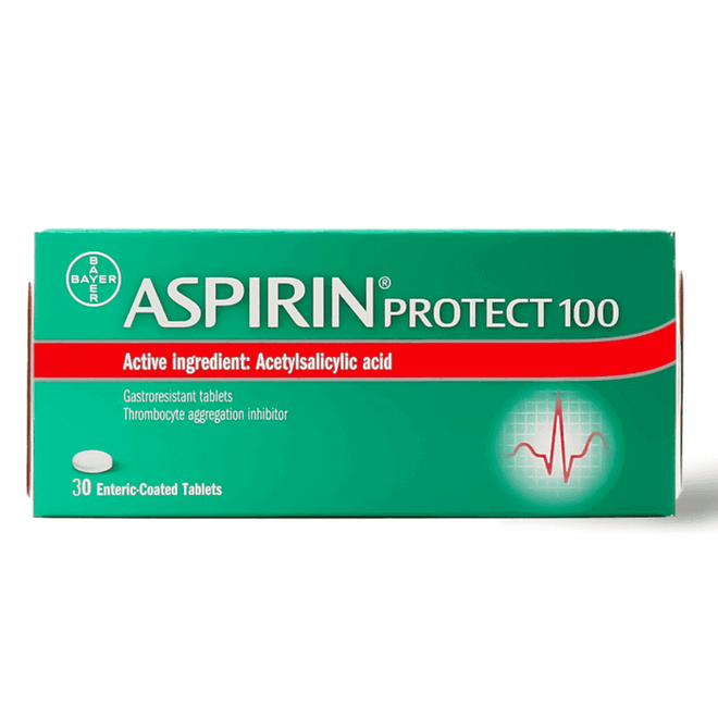 Aspirin Protect 100mg 30 Tablets