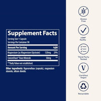 Trace Minerals Magnesium Glycinate 120mg 90 Capsules