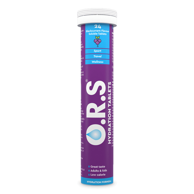 ORS Hydration Blackcurrant 24 Effervescent Tablets