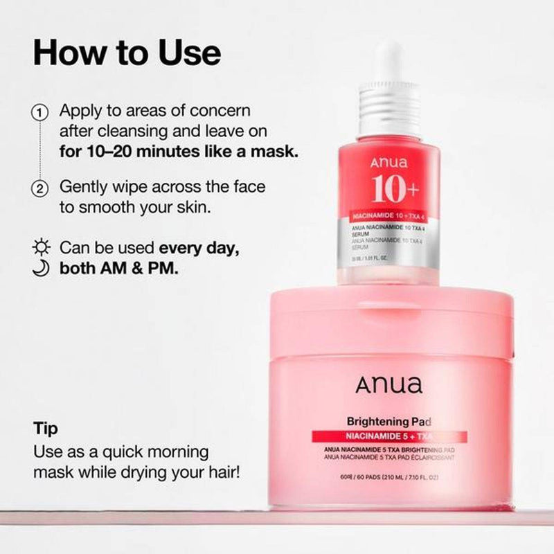 Anua Niacinamide 5 + TXA Brightening Pad 60 Pieces