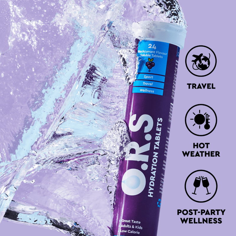 ORS Hydration Blackcurrant 24 Effervescent Tablets