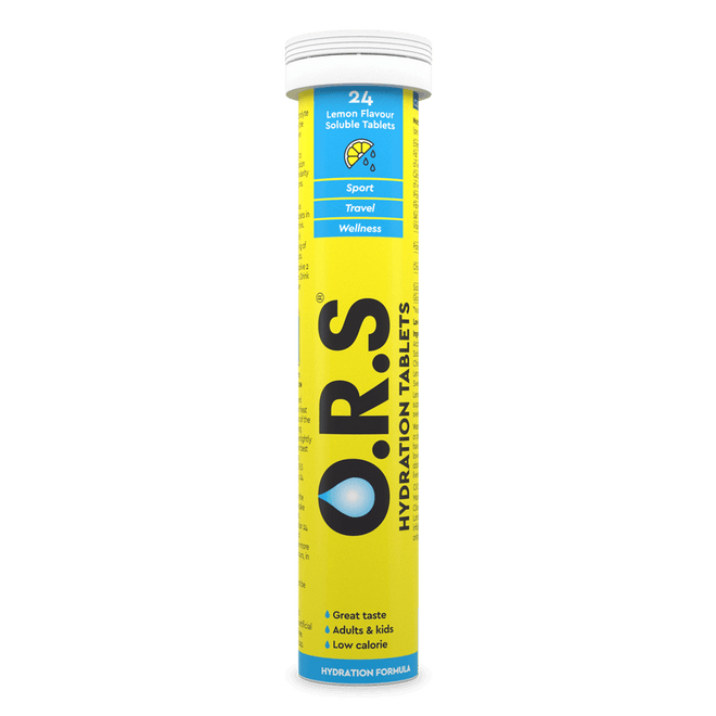ORS Hydration Lemon 24 Effervescent Tablets