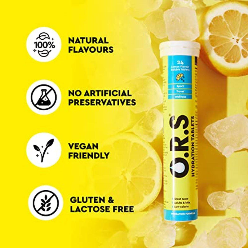 ORS Hydration Lemon 24 Effervescent Tablets