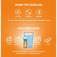 ORS Hydration Sport Orange 20 Effervescent Tablets