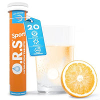 ORS Hydration Sport Orange 20 Effervescent Tablets