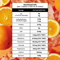 ORS Hydration Sport Orange 20 Effervescent Tablets