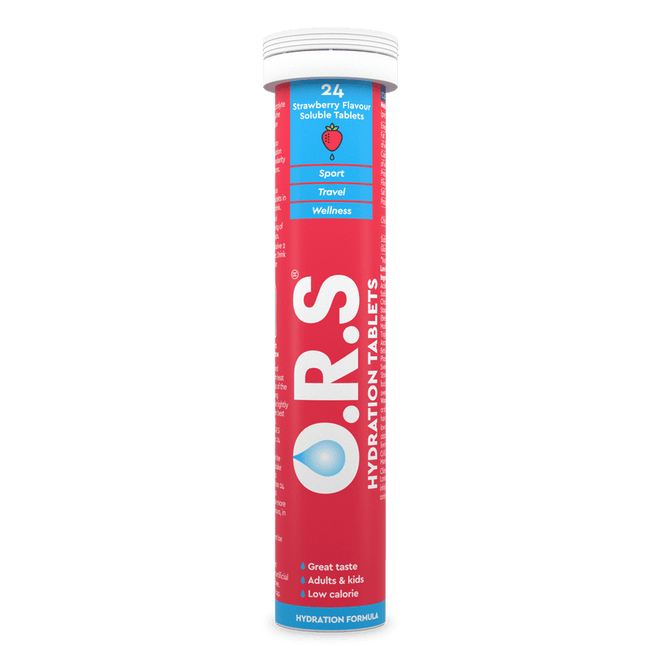 ORS Hydration Strawberry 24 Effervescent Tablets