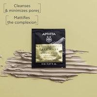 Apivita Express Beauty Face Mask Green Clay 8ml 2 Packs