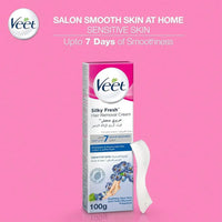 Veet Hair Removal Cream Silky Fresh Legs & Body For Sensitive Skin 100g
