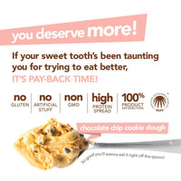 Nuts 'N More Protein Peanut Butter Spread Chocolate Chip Cookie Dough 429g