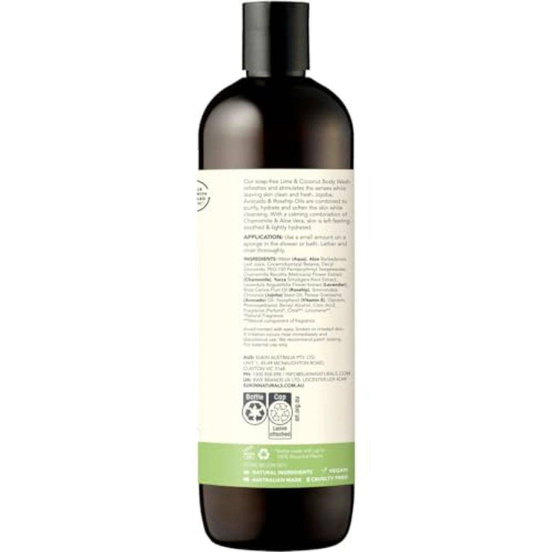 Sukin Body Wash Botanical Lime & Coconut 500ml