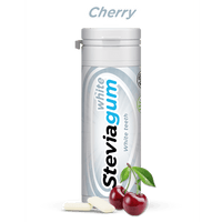 Steviagum White Teeth Chewing Gum Cherry 30g