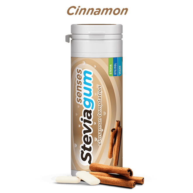 Steviagum Senses Chewing Gum Cinnamon 30g
