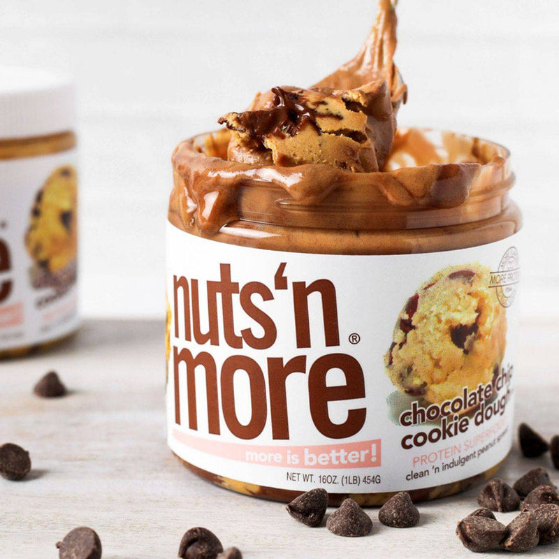Nuts 'N More Protein Peanut Butter Spread Chocolate Chip Cookie Dough 429g