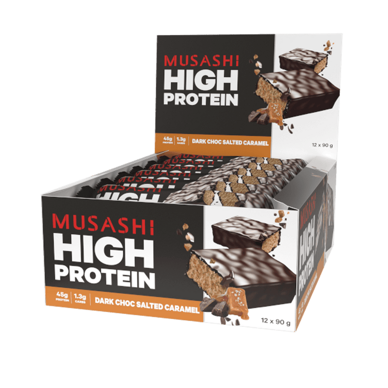 Musashi High Protein Bar Dark Salted Caramel 90g