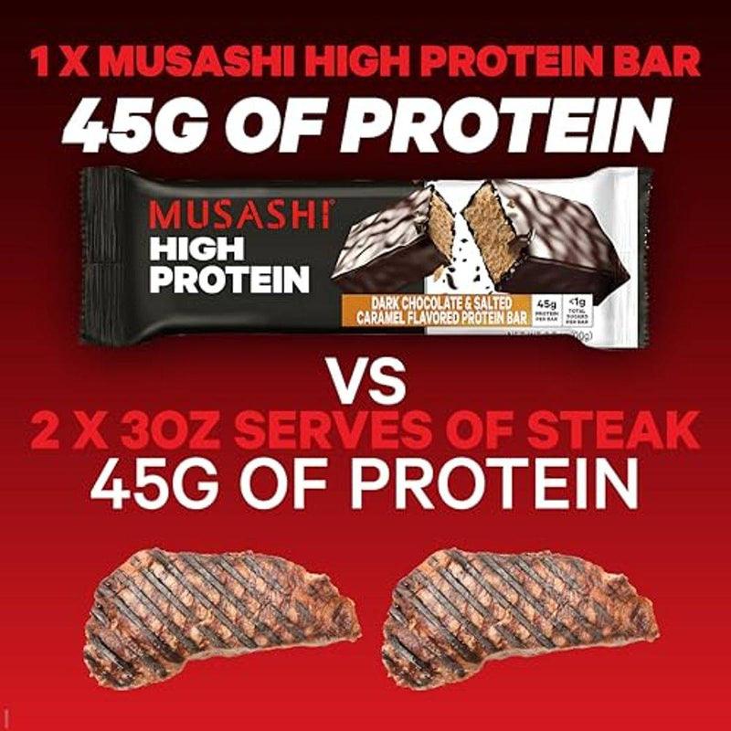 Musashi High Protein Bar Dark Salted Caramel 90g