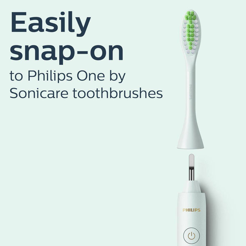 Philips Sonicare One Toothbrush Heads Mint Light Blue BH1022/03 2 Pack