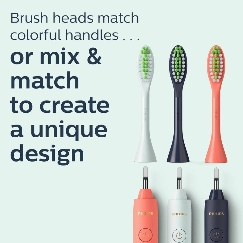 Philips Sonicare One Toothbrush Heads Mint Light Blue BH1022/03 2 Pack