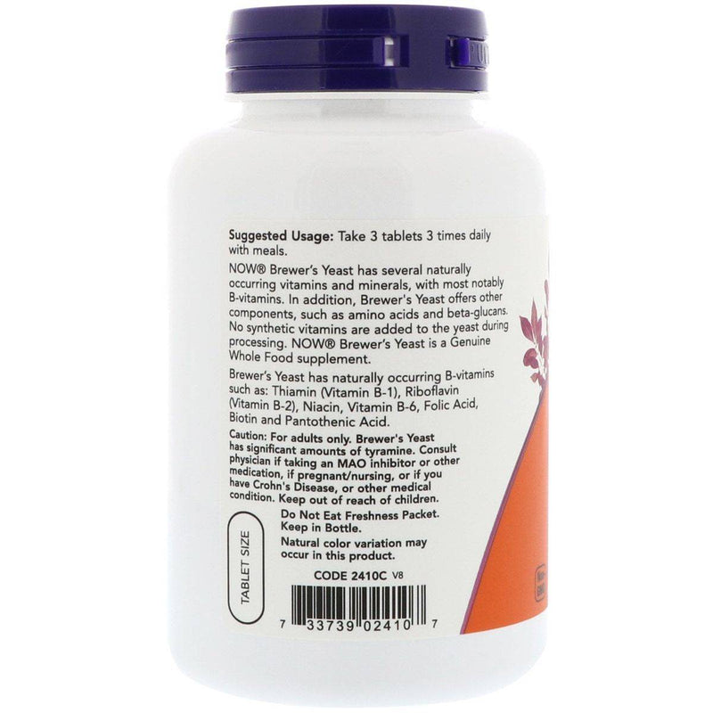 Now Brewers Yeast 650mg 200 Tablets