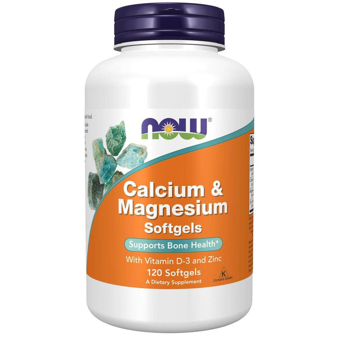 Now Calcium & Magnesium With Vitamin D 120 Softgels